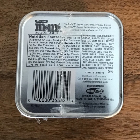 Sealed 2002 M&M English Telephone Booth Tin - Picture 4 of 7